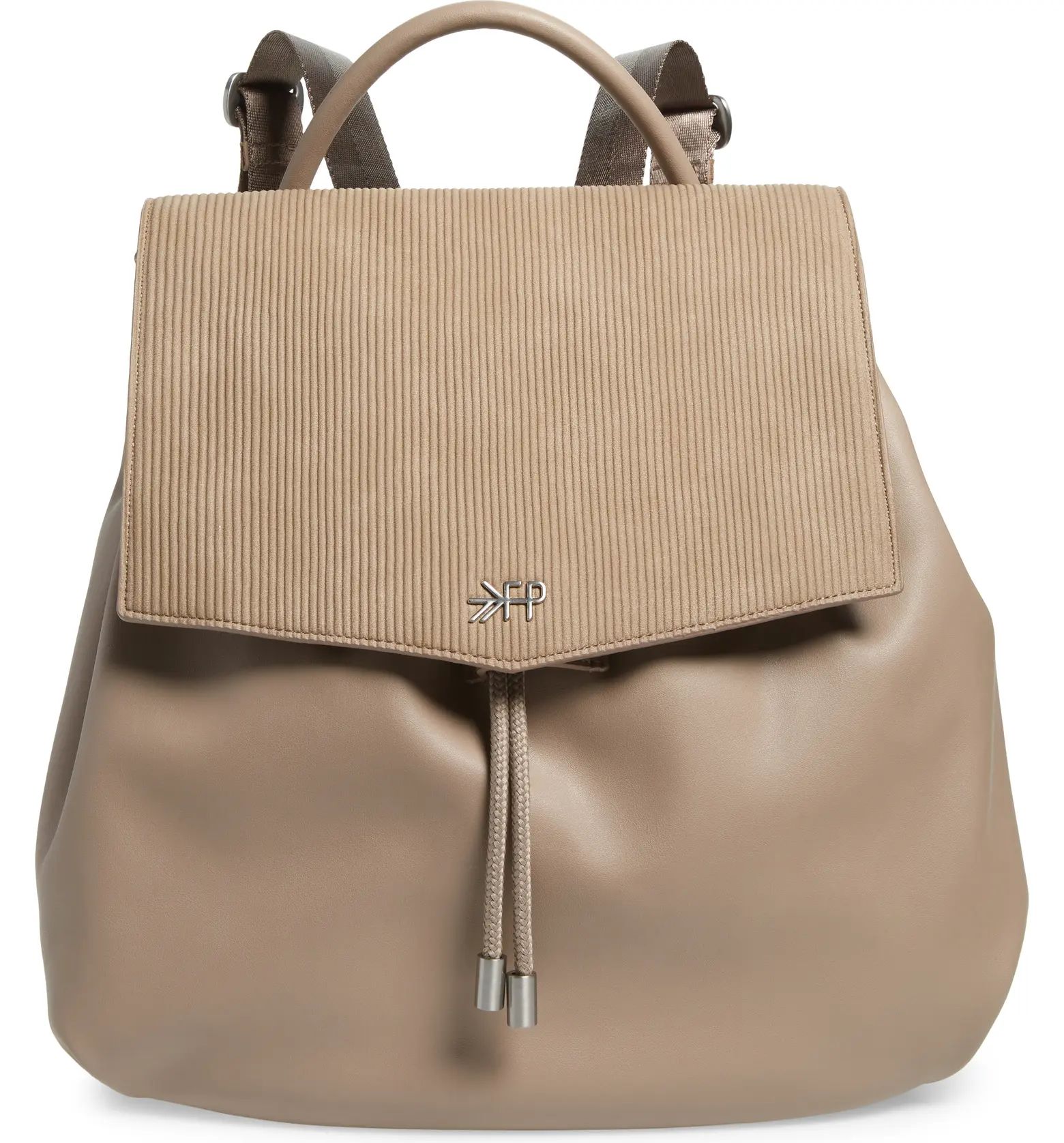 Freshly Picked Drawcord Faux Leather Diaper Backpack | Nordstrom | Nordstrom