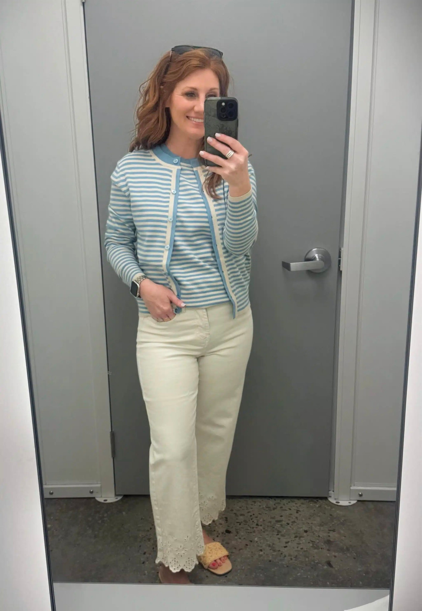 Walmart new arrivals for Spring! Stephanie is wearing a size 2 in the cropped jeans, a large tank and small button cardigan. 

#LTKPetite #LTKWorkwear #LTKOver40