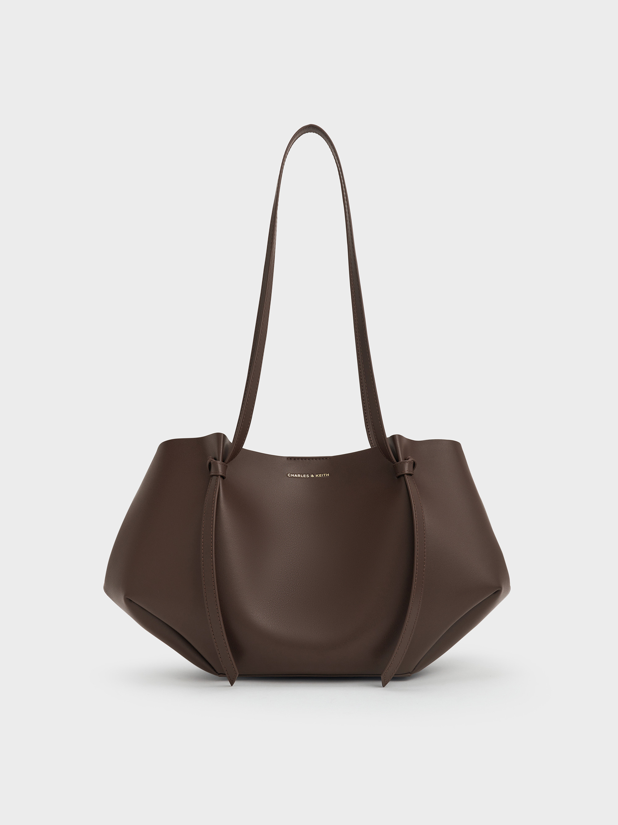 Espresso Brown Calla Tote Bag | CHARLES & KEITH | Charles & Keith EU