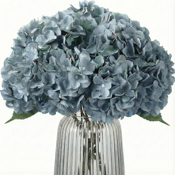 2 ramos de flores artificiales artificiales, arreglos de hortensias de seda, ramos de boda, decor... | Amazon (US)