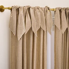 Pierce & Ward Cotton Linen Stripe Curtain | West Elm (US)