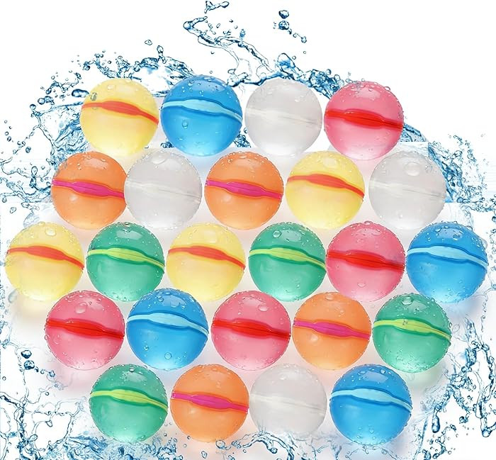Reusable Water Balloons Refillable for Kids: Soft Silicone Material Self Sealing for Outdoor Acti... | Amazon (US)