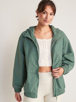 Water-Resistant Hooded Performance Zip Jacket for Women | Old Navy (US)