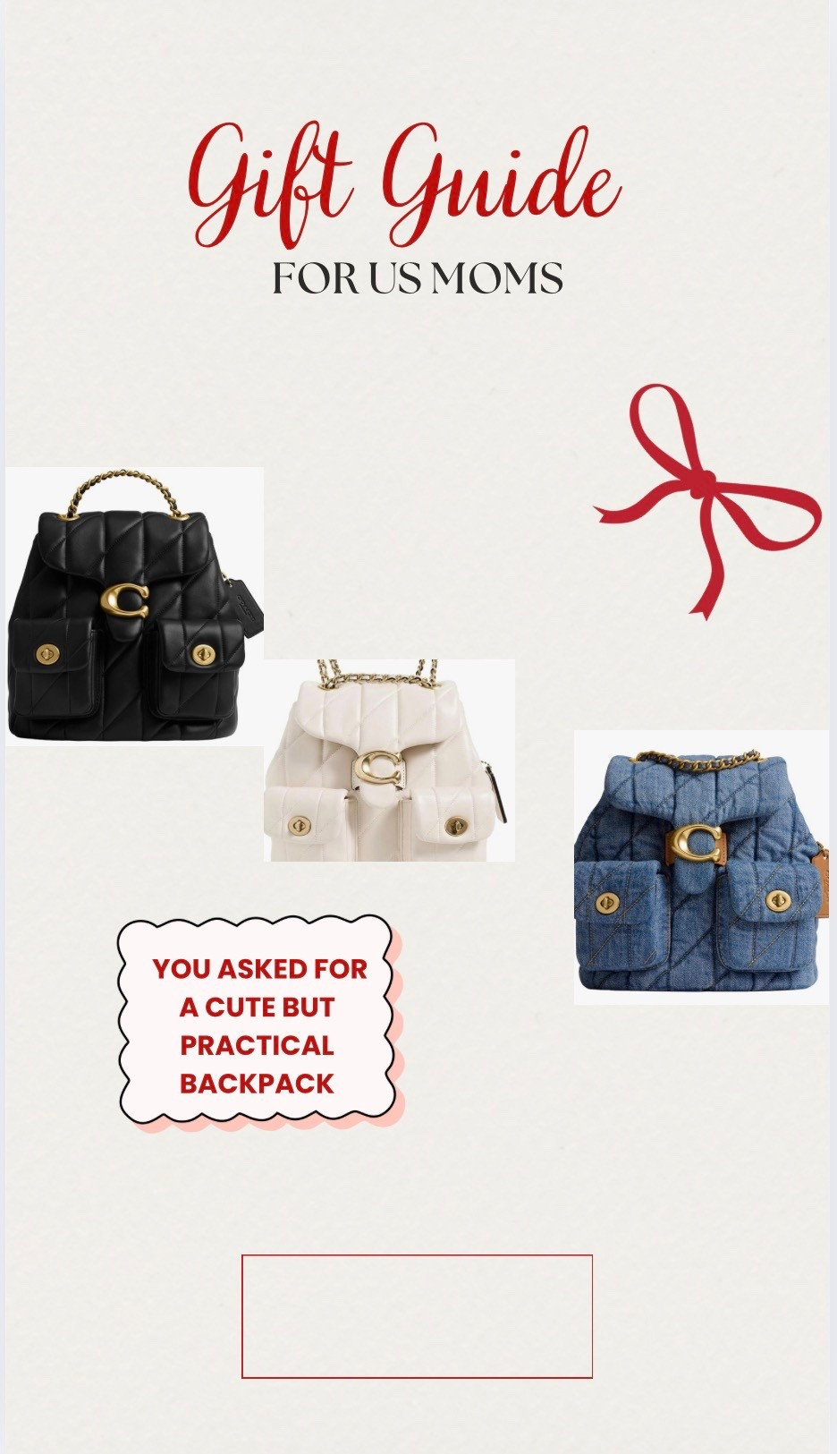 Cute but practice backpack for moms


#LTKGiftGuide #LTKHoliday #LTKootd