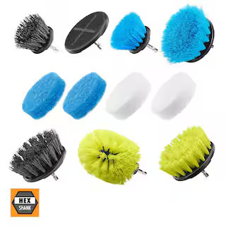 RYOBI Scrubber Accessory Kit (11-Piece) A95SPBK223 - The Home Depot | The Home Depot
