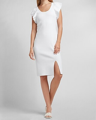 Ruffle Sleeve Sweater Dress | Express