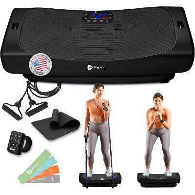 Lifepro Rumblex Pro 4D Vibration Plate Machine – Full Body Workout & Recovery Platform with Triple Motor, Bluetooth, Bands & Remote, Lifetime Support | Target