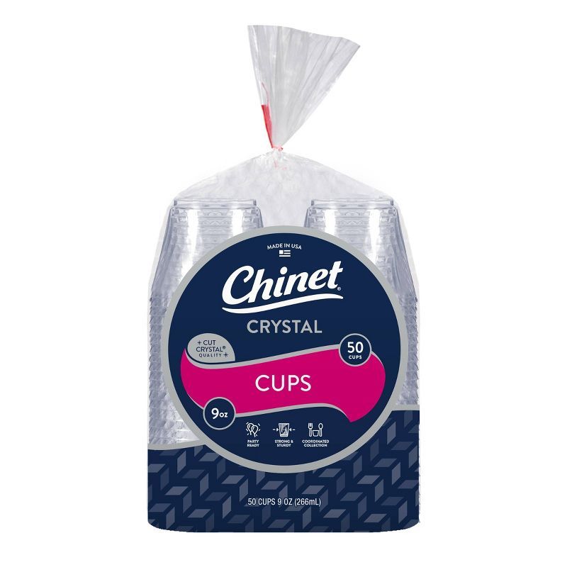Chinet Cut Crystal Cup - 50ct/9oz | Target