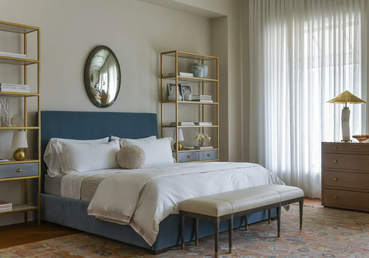 TILLY BED | Blue Velvet | Alice Lane Home Collection