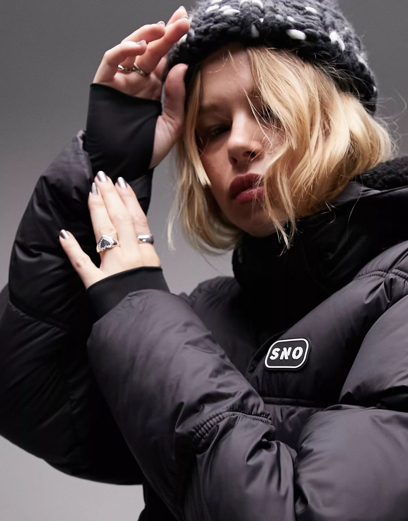 Topshop Sno hooded ski puffer jacket in black  | ASOS | ASOS (Global)