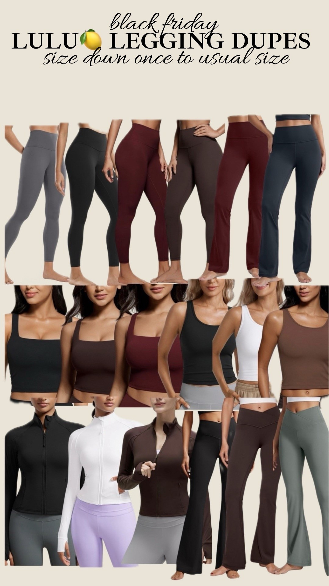 The best leggings in the entire world, buttery soft and unbelievably stretchy - an amazing dupe of the lulu🍋 viral leggings but without the price tag! Size down once to your usual size as they are so incredibly stretchy 🏃🏼‍♀️ 

#LTKGiftGuide #LTKCyberWeek #LTKMidsize