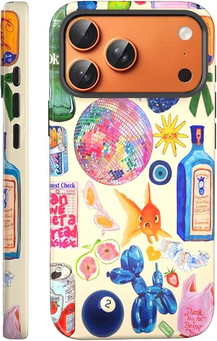 Compatible with iPhone 17 Pro Case 6.3”, Cute Patterns Shockproof Protective Aesthetic Phone Ca... | Amazon (US)