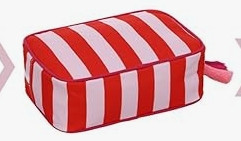 Stripe Makeup Bag Travel Cosmetic Bag Organizer Tassel Toiletry Bag Large Canvas Zipper Pouch and Accessories Storage Bag for Women 

 #LTKGiftGuide #LTKHoliday #LTKgrwm