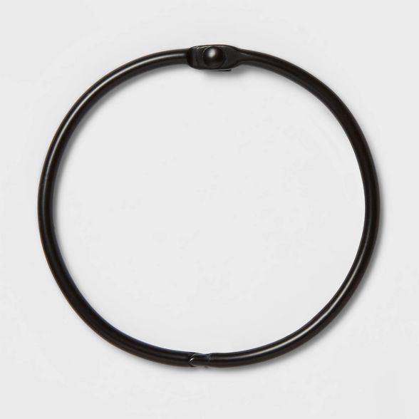 Shower Curtain Rings  Matte Black - Made By Design™ | Target