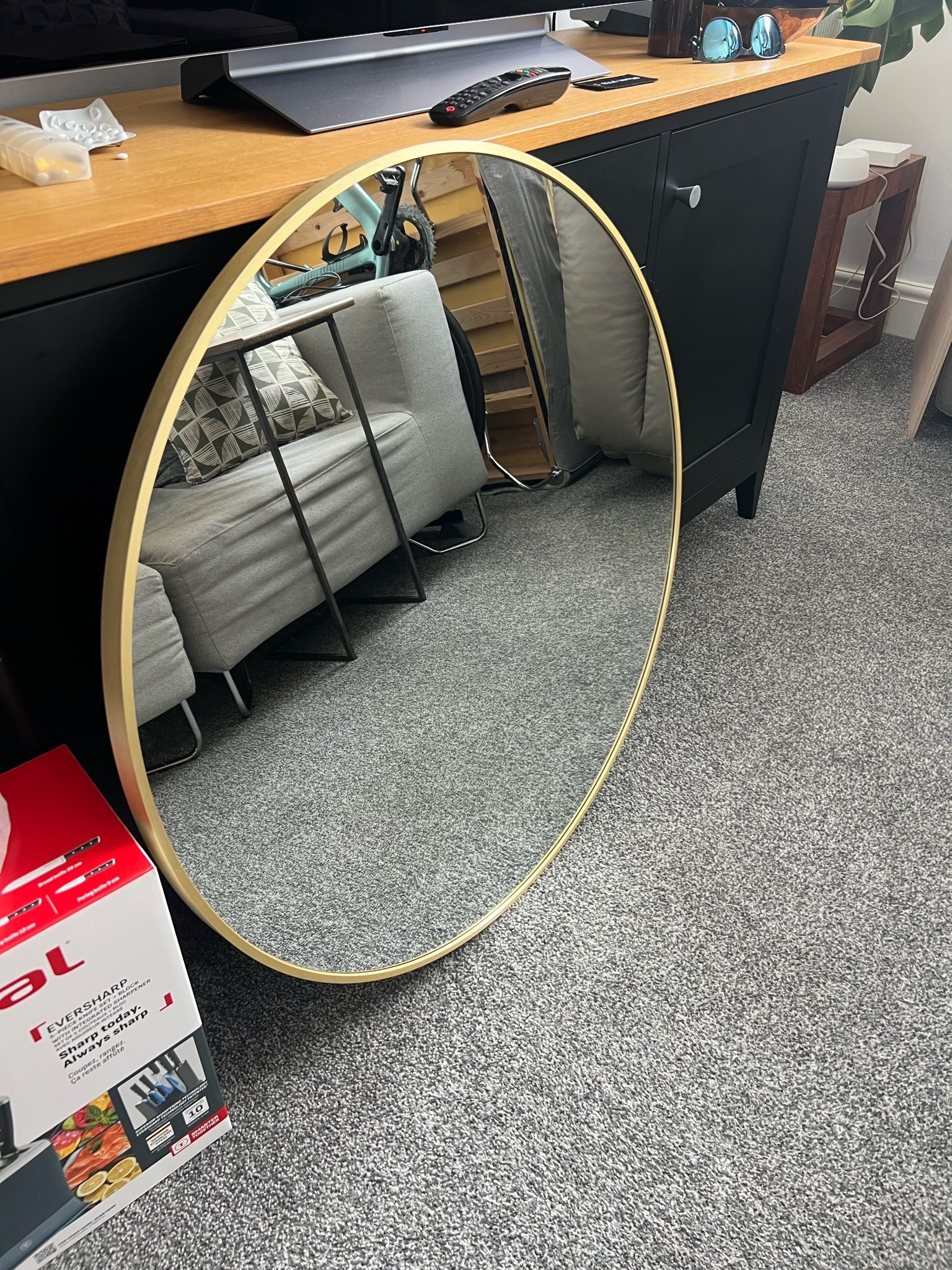 Mirror had arrived for the hallway! We’re midway through the project… will get there eventually!

#LTKuk #LTKhome