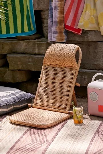 Tatami Woven Rattan Beach Chair | Urban Outfitters (US and RoW)