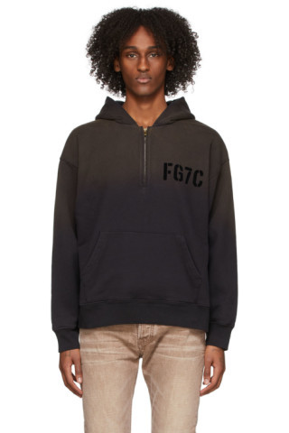 Fear of God - Black Half-Zip Hoodie | SSENSE