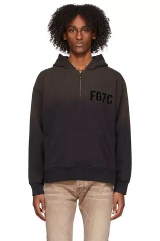 Fear of god half zip hoodie sale