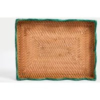 M&S Collection Rattan Scallop Edge Tray - Natural | Marks and Spencer AU/NZ