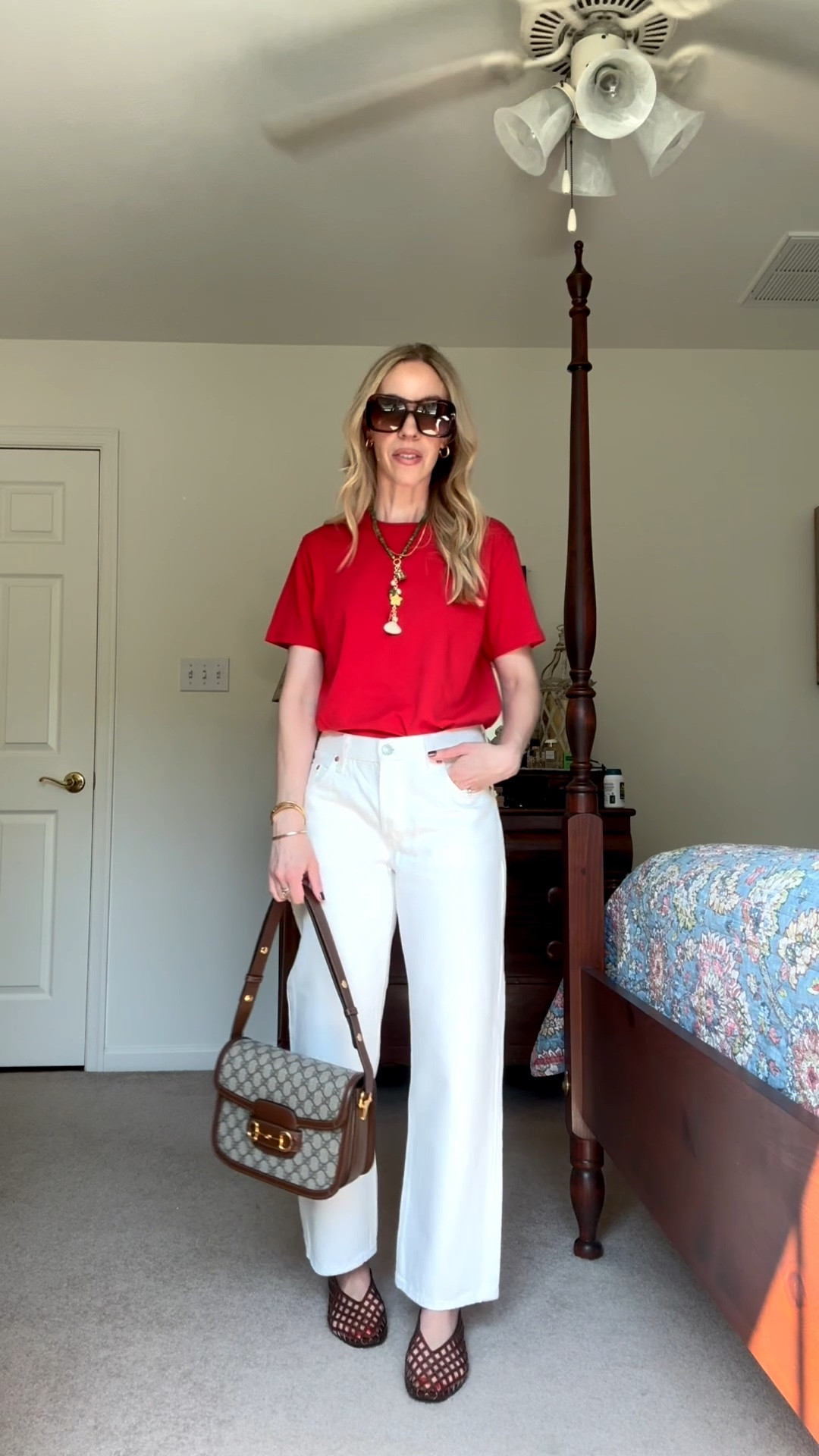 This is truly the perfect tee - it will replace all your others! And the jeans are such a flattering, slightly baggy fit - so comfortable that I reach for them all the time

#LTKSeasonal #LTKOver40 #LTKSaleAlert