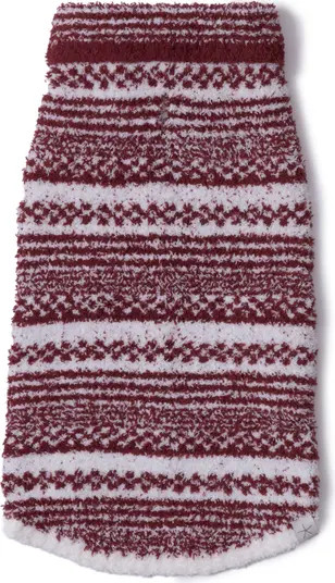 CozyChic® Checkered Stripe Pet Sweater | Nordstrom