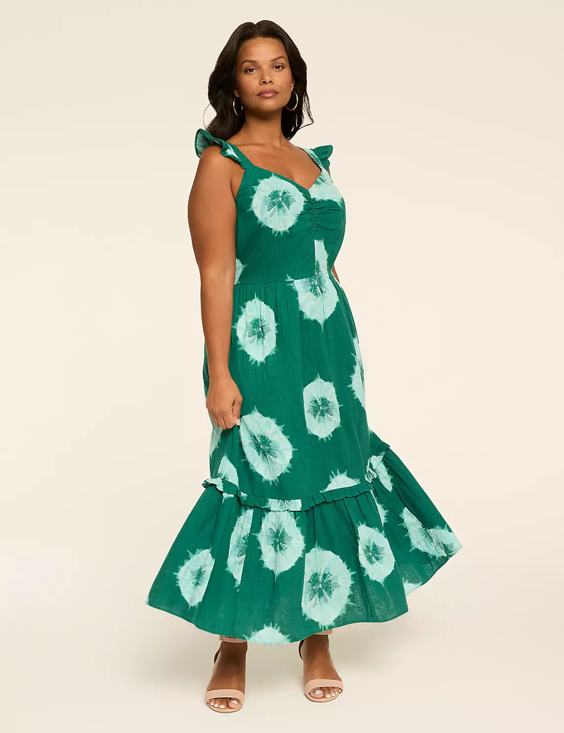 Flutter Sleeve Tank Maxi Dress | Lane Bryant (US)