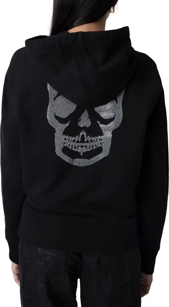 Clipper Embellished Skull Cotton Sweatshirt | Nordstrom