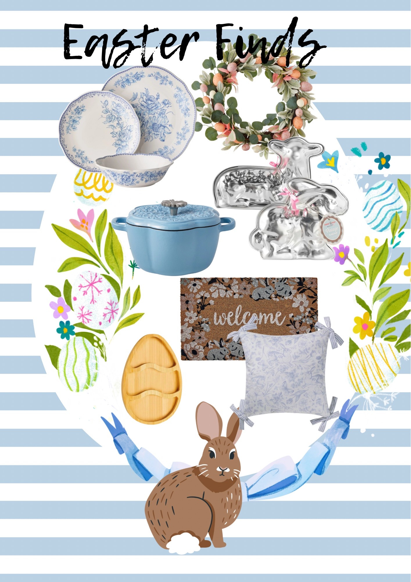 Some fun Easter finds.  Loving the blue.  

#LTKSeasonal #LTKHome