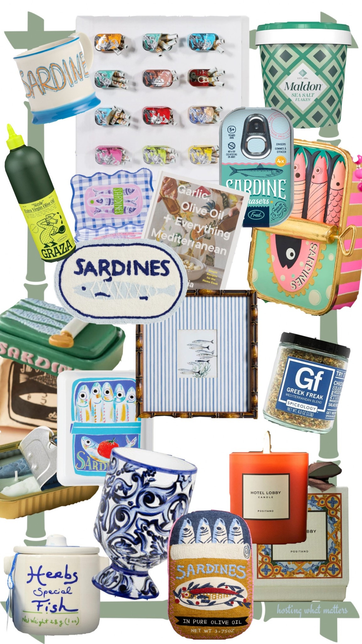 Sardines! Lobsters! All things Mediterranean! Let’s do this!

Bamboo #sardinedecor #sardines #mediterranean #salt #dolceandgabana #hotellobby candles home decor 

#LTKSeasonal #LTKStyleTip #LTKHome