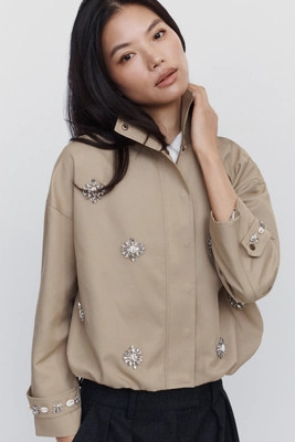 Elevator Disco Sandy Rhinestone Jacket | Anthropologie (US)