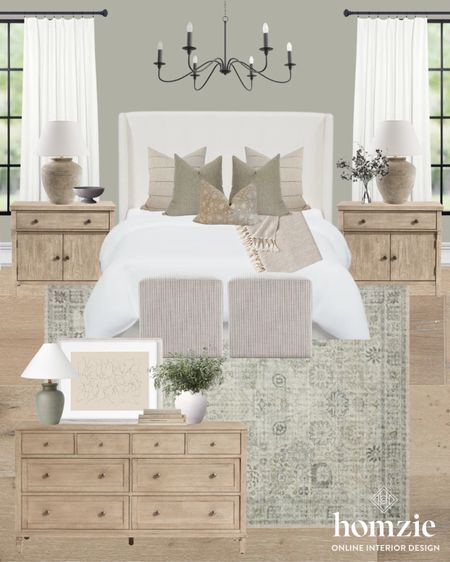 Loving this neutral coastal bedroom design! Love the natural wood look for the dresser and night stands! 

#LTKfamily #LTKFind #LTKhome