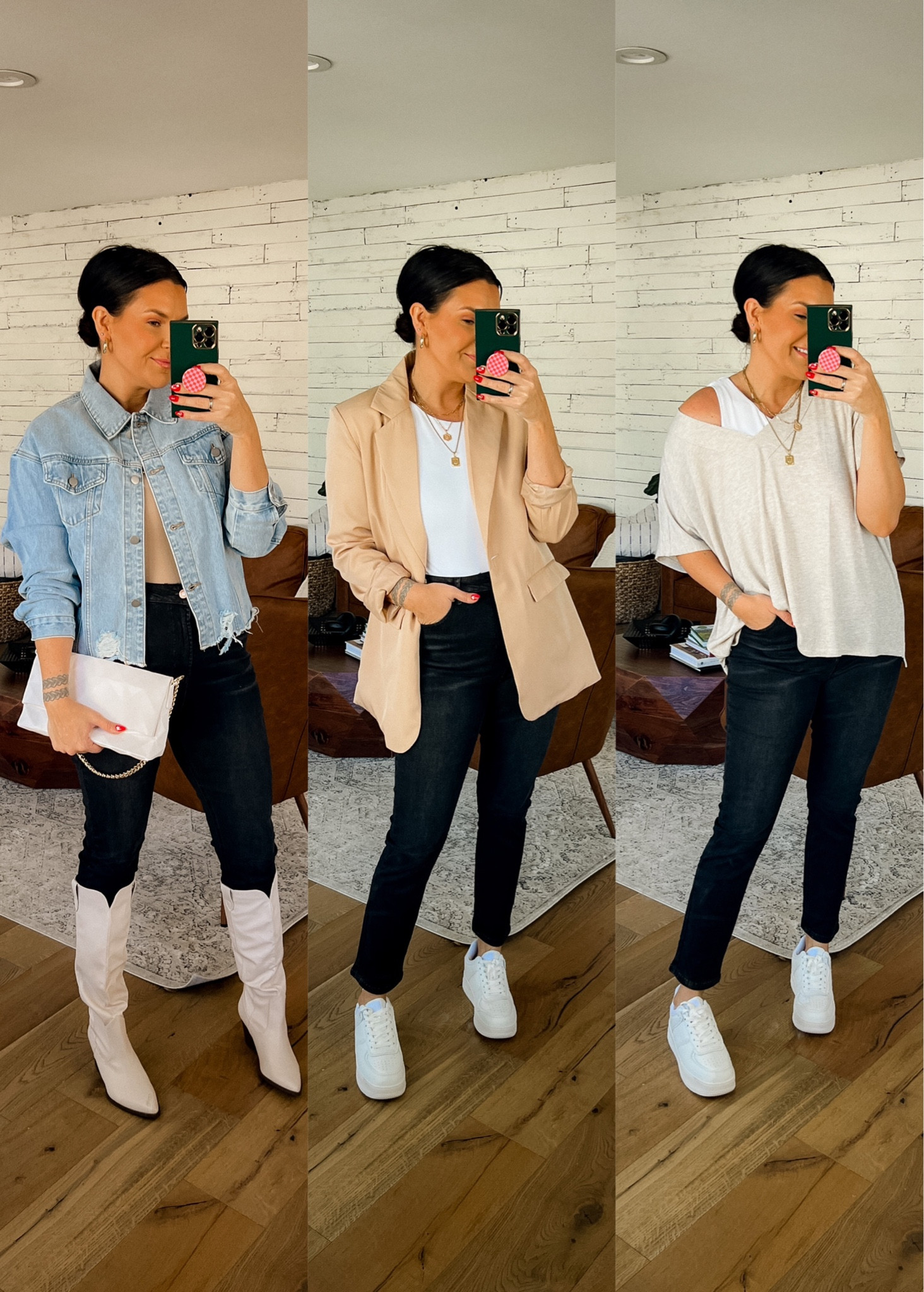 Pink Lily Spring Finds
Code: BWC20 for 20% off Sitewide!

Wearing an XL in EVERYTHING 
jeans are true to size with lots of stretch 
Shoes are all true to size  

#LTKstyletip #LTKunder50 #LTKsalealert