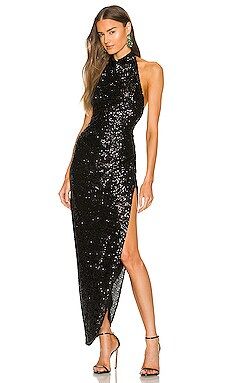 Amanda Uprichard x REVOLVE Samba Gown in Black Sequin from Revolve.com | Revolve Clothing (Global)