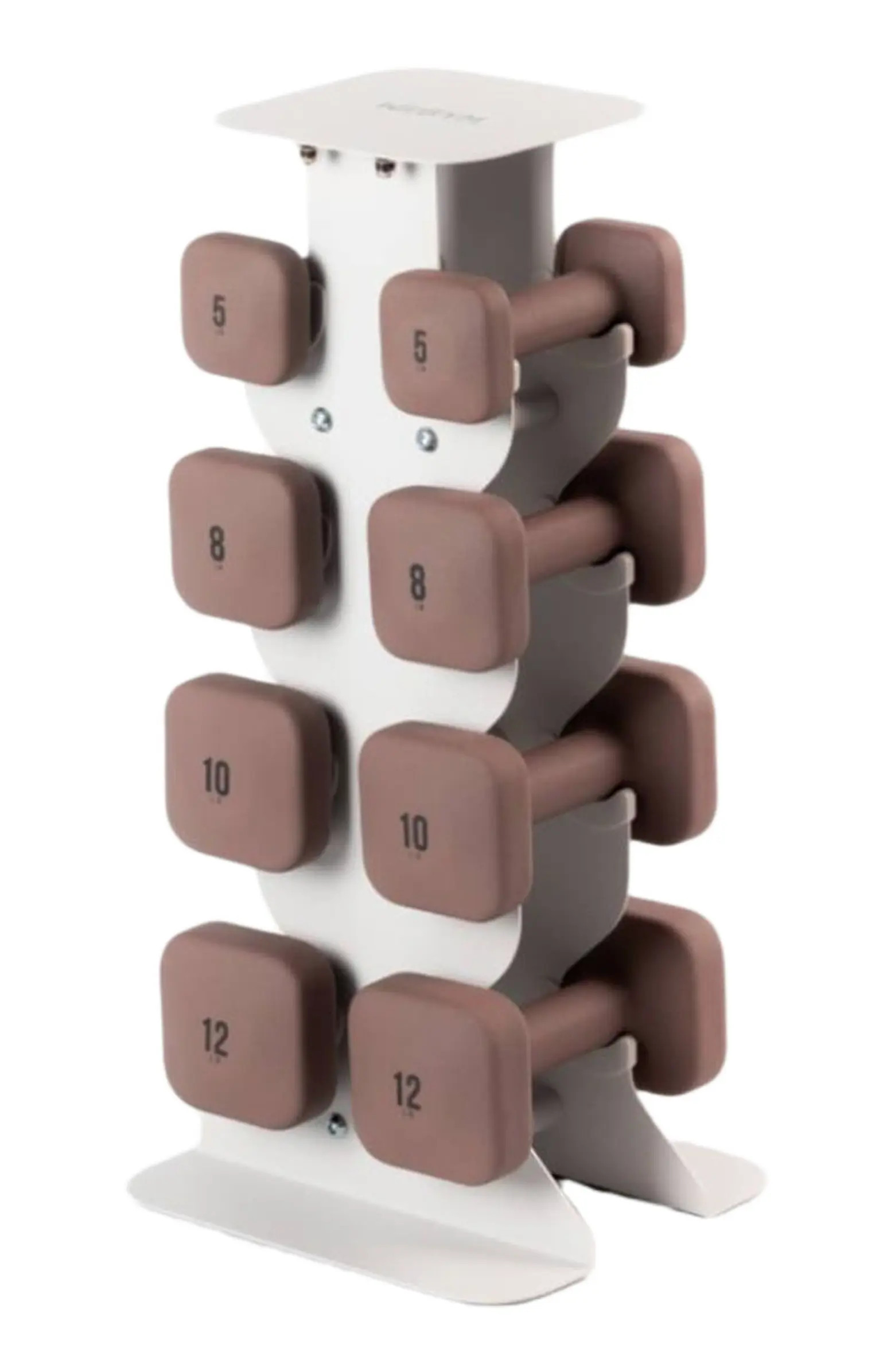 SafeGrip Dumbbells Medium Set with Dark Rack - 5, 8, 10, 12 lbs | Nordstrom