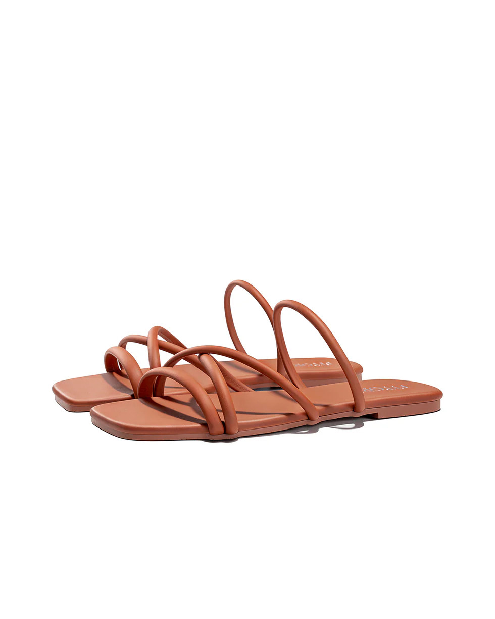 Alexis | Multi Strap Flat Slides | Fitory Footwear US