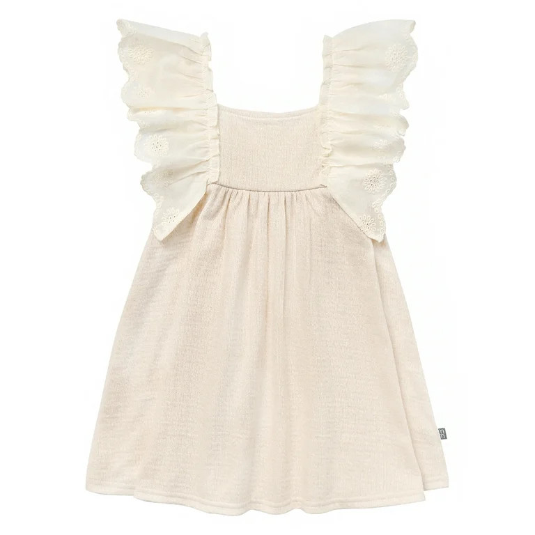 Modern Moments Toddler Girl Eyelet Ruffle Dress, Sizes 12M-5T | Walmart (US)