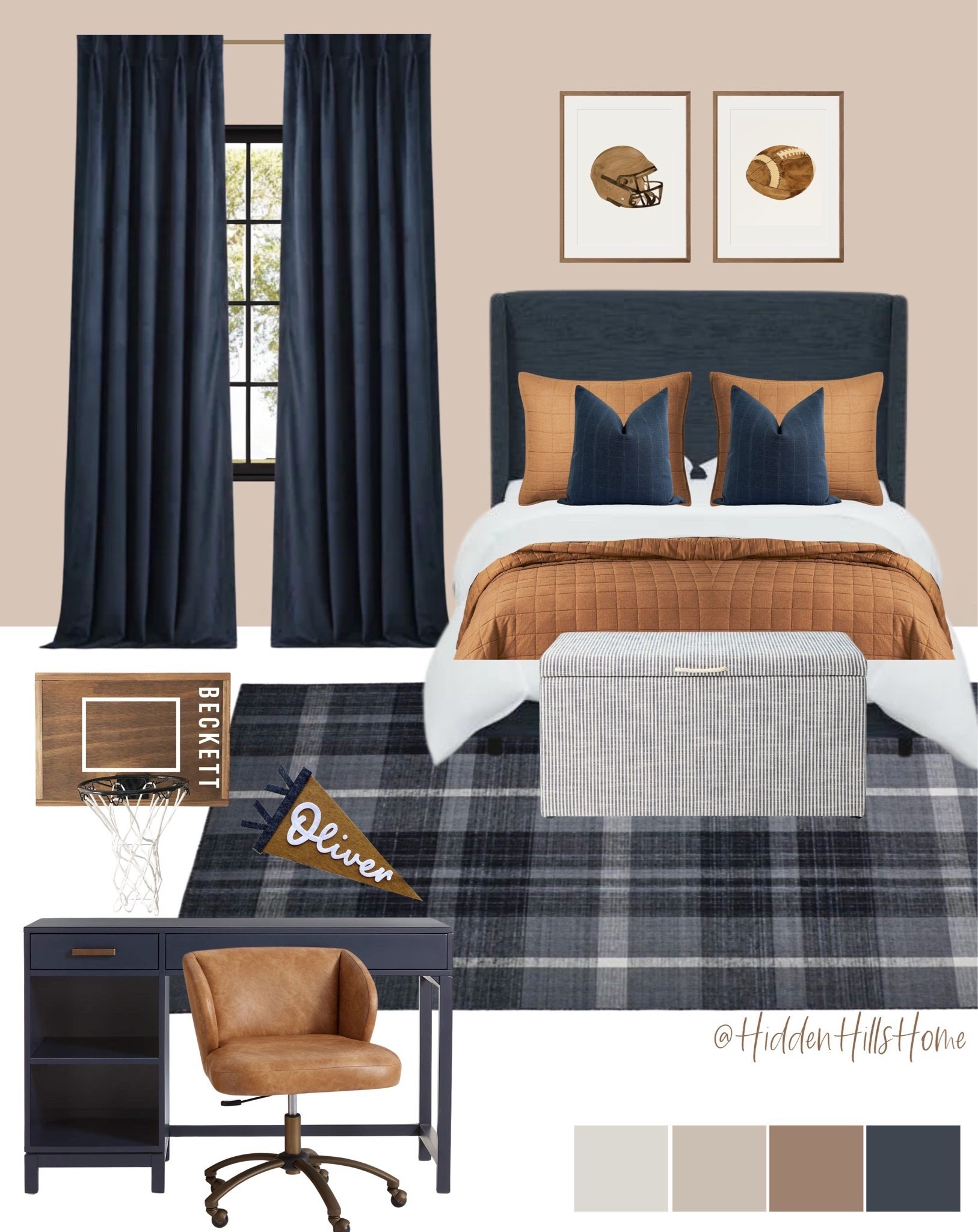 Boys bedroom, boys room decor, teen boys bedroom decor ideas, football sports themed artwork, masculine bedroom decor Inspo, kids bedroom #boysbedroom 

Wall color is SW Familiar Beige lightened 25%
L

#LTKKids #LTKGiftGuide #LTKHome