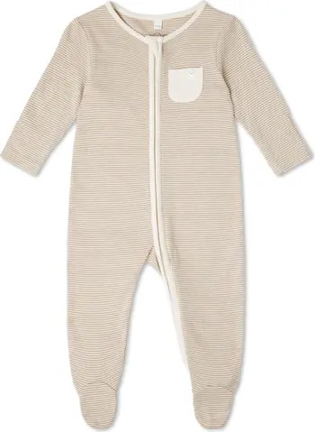 MORI Clever Stripe Zip Fitted One-Piece Pajamas | Nordstrom | Nordstrom