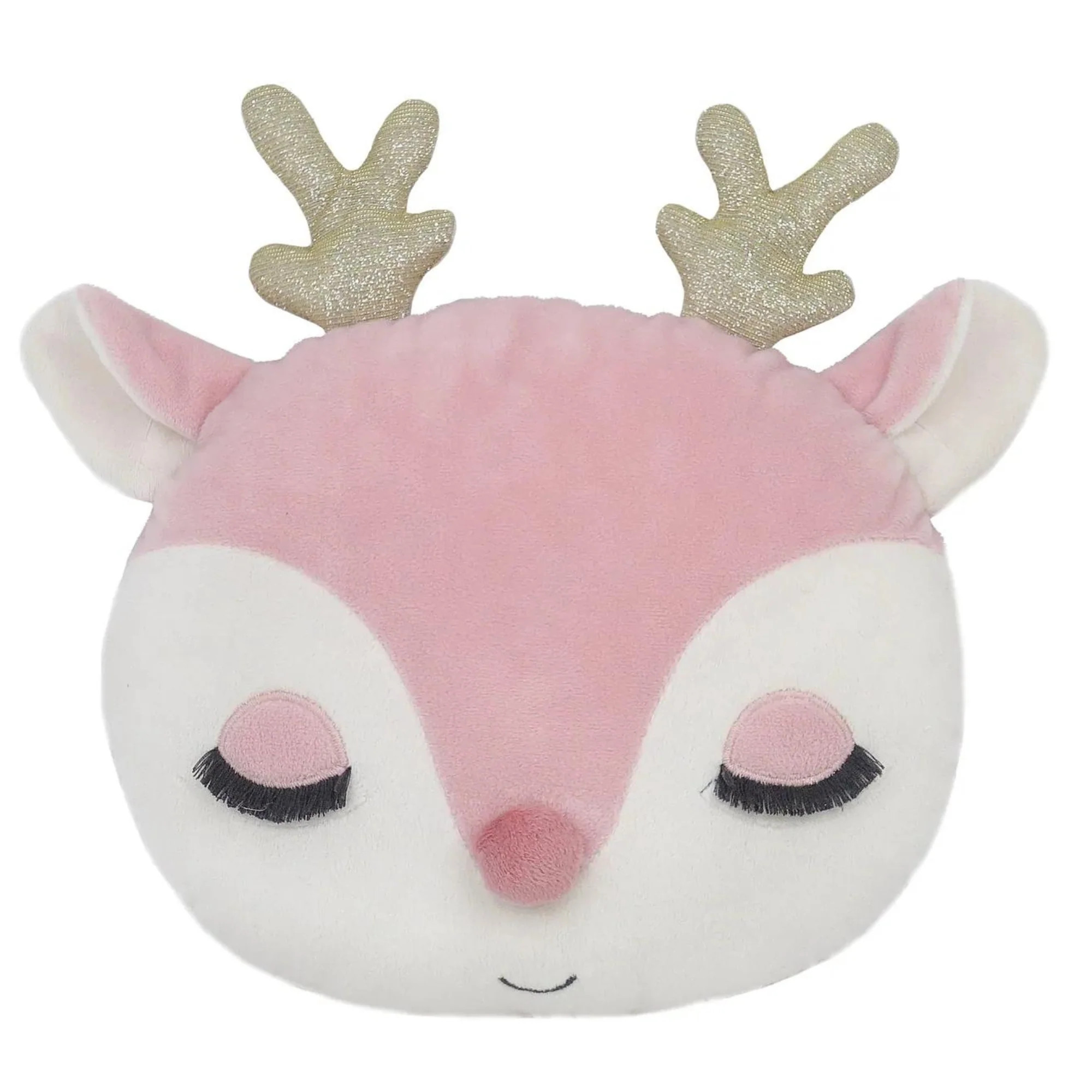 Reindeer Accent Pillow, Pink | SpearmintLOVE