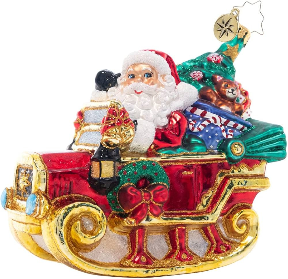 Christopher Radko Hand-Crafted European Glass Christmas Tree Decorative Ornament, Ready to Ride S... | Amazon (US)