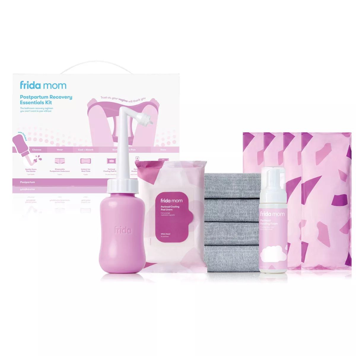 Frida Mom Postpartum Recovery Essentials Kit with Peri Bottle | Target