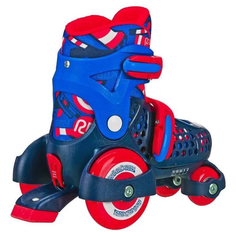 Roller Derby EZ-Roll Boy's Beginner Roller Skates,  Size Medium (11J-2) | Walmart (US)