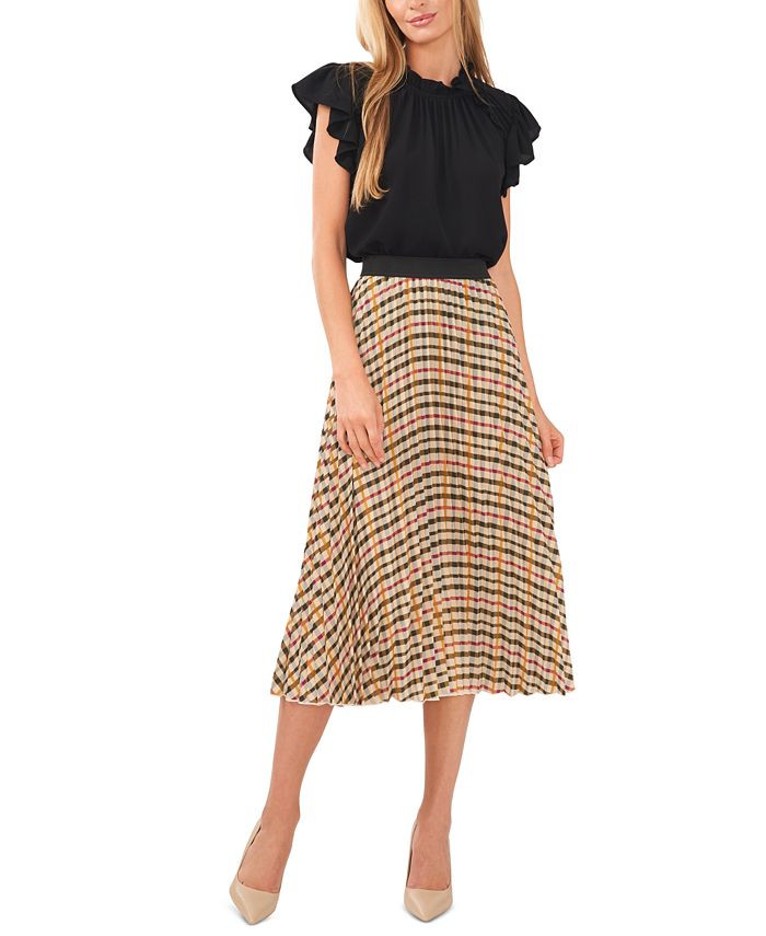 Women's Pleated Elastic Waist Skirt | Macys (US)