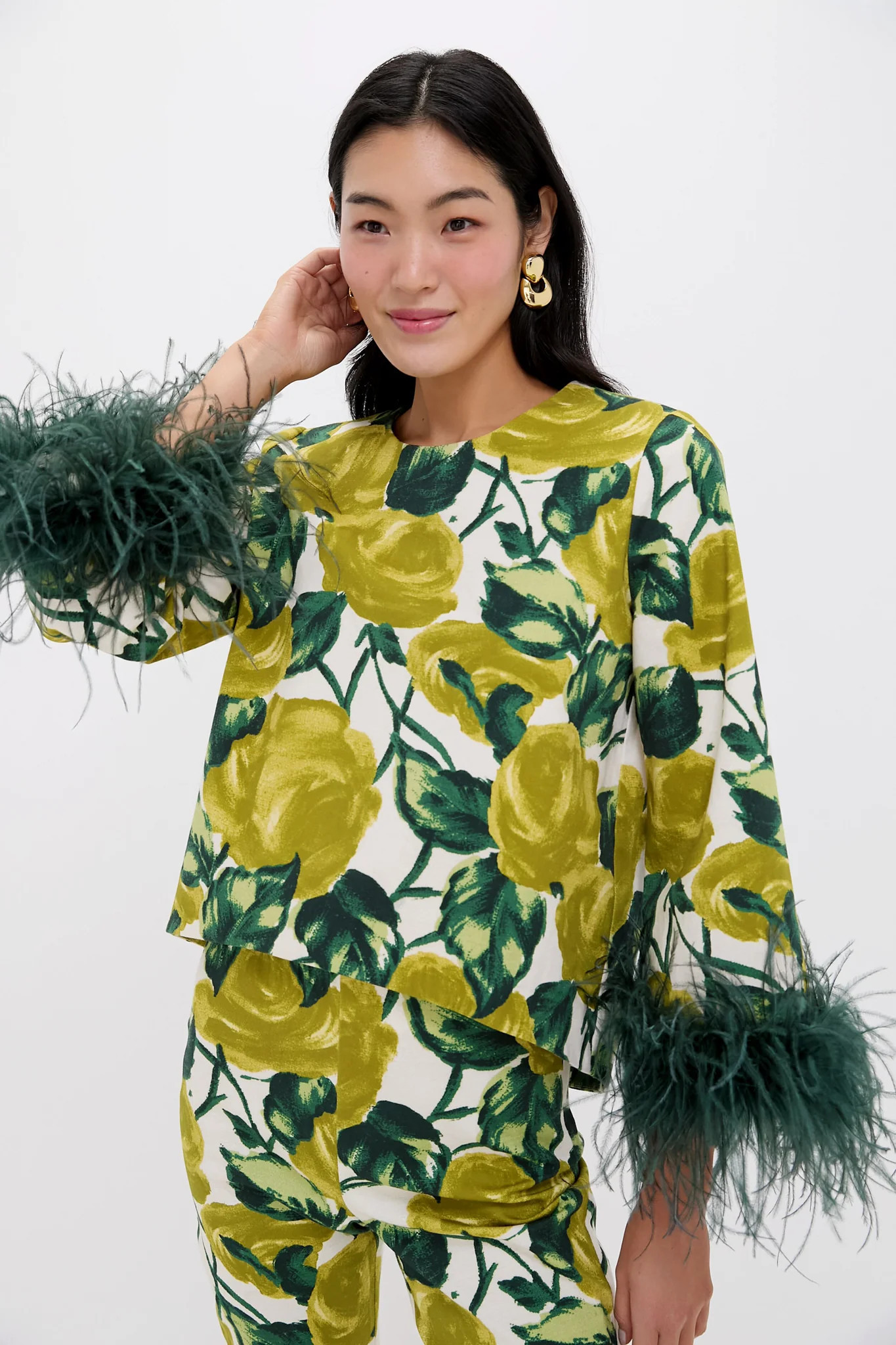 Giverny Gardens Stretch Cotton Maxine Top | Tuckernuck (US)