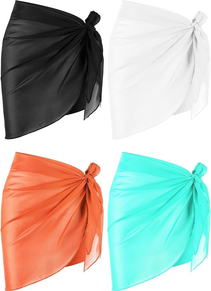 Chuangdi 2 Pieces Sarong Coverups for Women Bathing Suit Wrap Swimsuit Skirt Beach Bikini Cover U... | Amazon (US)