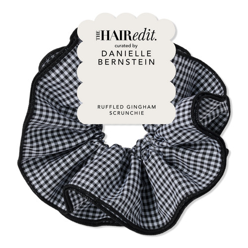 Ruffled Gingham Oversized Scrunchie by Danielle Bernstein - The Hair Edit | Ulta Beauty | Ulta
