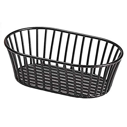 G.E.T. 4-31892 Black 8.5" x 5.5" Stackable Tuscan-Style Oblong Wire Basket Iron Powder Coated Wire Baskets Collection | Amazon (US)