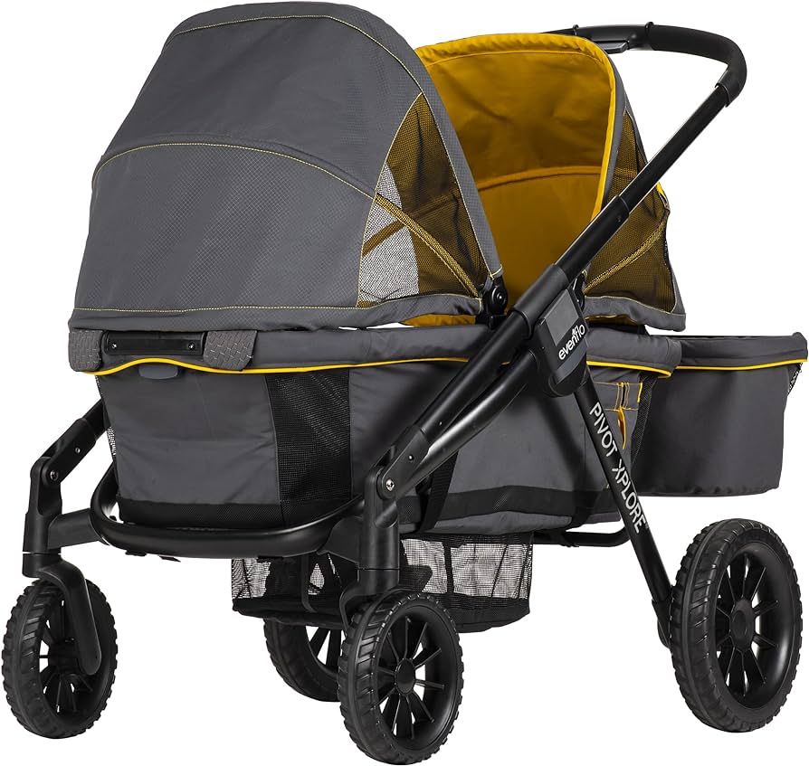 Evenflo Pivot Xplore All-Terrain Stroller Wagon (Adventurer Gray) | Amazon (US)