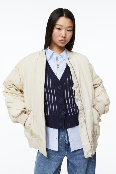 Padded bomber jacket | H&M (UK, MY, IN, SG, PH, TW, HK)