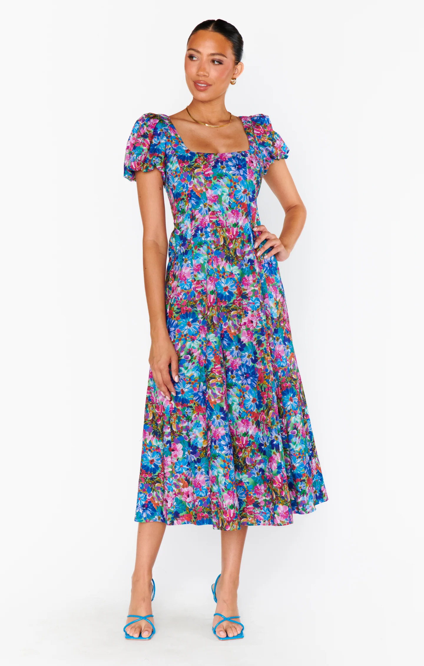 Mia Midi Dress ~ Painterly Meadows | Show Me Your Mumu